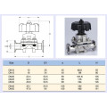 Hotsale Sanitary Manual Clamp Diafragm Valve